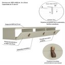 Ver imagem 5 de Rack Suspenso para Tv até 65 Polegadas 180cm Line