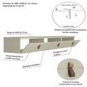 Ver imagem 5 de Rack Suspenso para Tv até 65 Polegadas 180cm Line