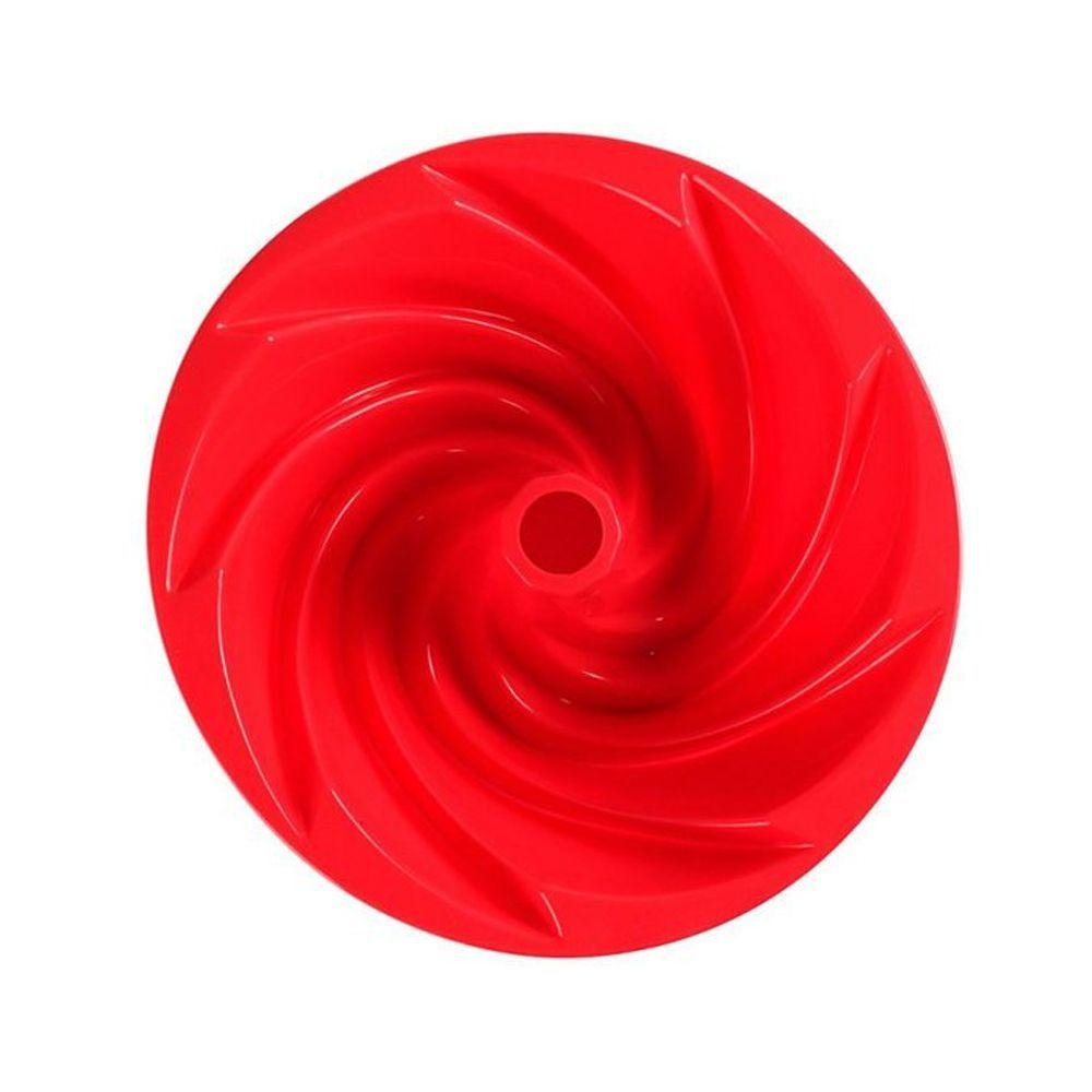 Forma Redonda de Silicone Flexível com Furo Vazada para Bolo - 4