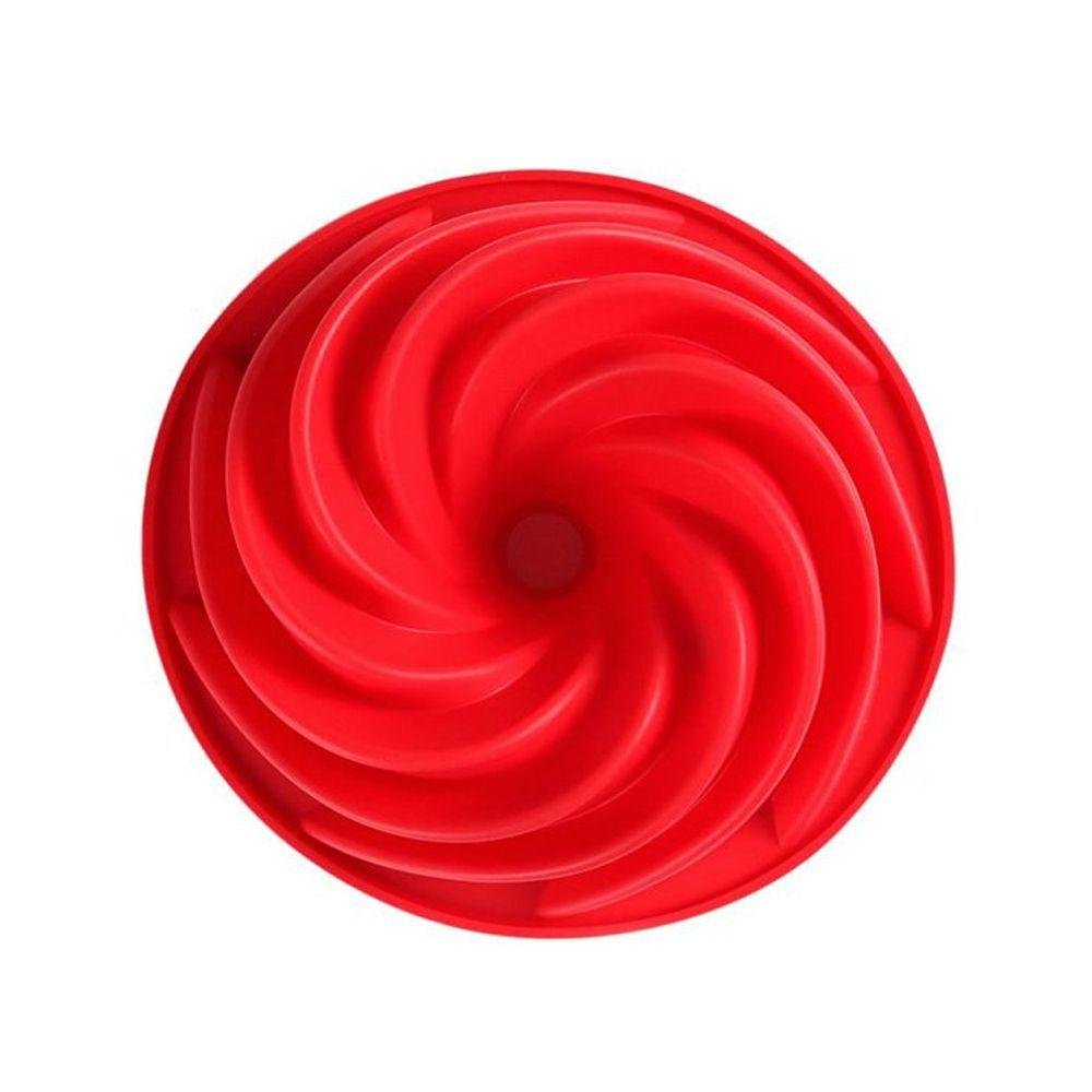 Forma Redonda de Silicone Flexível com Furo Vazada para Bolo - 3