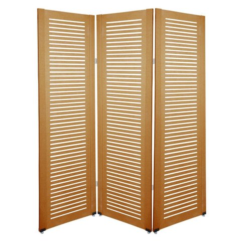 Biombo Ripado 3 Folhas c/ 06 Pezinhos