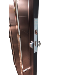 Porta de Alumínio Lambri Duplo 210x80 C/ Puxador e Vidro - 3