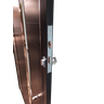 Porta de Alumínio Lambri Duplo 210x80 C/ Puxador e Vidro - 3