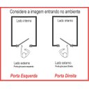 Ver imagem 5 de Porta de Alumínio 210 X 80 com Vidro - Lambri Duplo Preta