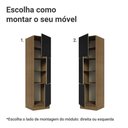 Ver imagem 4 de Paneleiro 60 Cm 3 Portas Rustic/preto Lux Madesa Rustic/preto