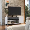 Ver imagem 2 de Rack com 1 Porta e Nichos para Televisor 55 Polegadas B57 Branco Emovell