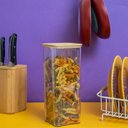 Ver imagem 3 de Pote de Acrílico 2l com Tampa Bambu Hermético Quadrado - Tüd