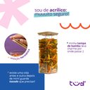 Ver imagem 2 de Pote de Acrílico 2l com Tampa Bambu Hermético Quadrado - Tüd