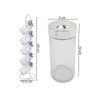 Porta Condimento 5x Potes Tempero Suporte Vertical Vidro - 6