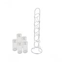 Ver imagem 5 de Porta Condimento 5X Potes Tempero Suporte Vertical Vidro