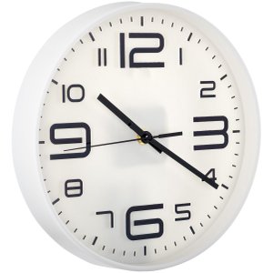 Relógio de Parede Decorativo Silencioso Quarto 25 Cm / 592 Pgb Relógio de Parede 25 Cm Branco