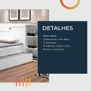 Ver imagem 6 de Cama Cabeceira Baú c/Cama Auxiliar 2 Gavetas Branco Lilás