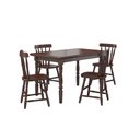 Ver imagem 4 de Mesa de Jantar 103ea com 04 Cadeiras 150ea Castanho Acetinado Piratini