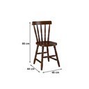 Ver imagem 3 de Mesa de Jantar 103ea com 04 Cadeiras 150ea Castanho Acetinado Piratini