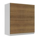 Ver imagem 1 de Armário de Cozinha Aéreo 60 cm 1 Porta Branco/Rustic Glamy Madesa