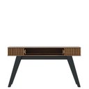 Ver imagem 6 de Painel para Tv Home Suspenso Juriti 1.5 com Mesa de Centro Jeri e Aparador Riviera Noce Milano Preto