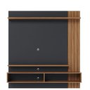 Ver imagem 3 de Painel para Tv Home Suspenso Juriti 1.5 com Mesa de Centro Jeri e Aparador Riviera Noce Milano Preto