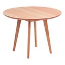 Ver imagem 1 de Mesa de Jantar Redonda 105cm x 75Xm Ecograndis Vertice Marrom
