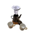Ver imagem 1 de Kit de Café Individual Marrom e Bege Demolição Utensilios do Chef