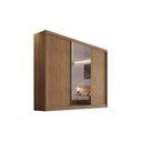Ver imagem 1 de Guarda Roupa Casal 3 Portas de Correr e 8 Gavetas C/ 1 Espelho Sonetto/toulon Plus Freijo Cumaru -