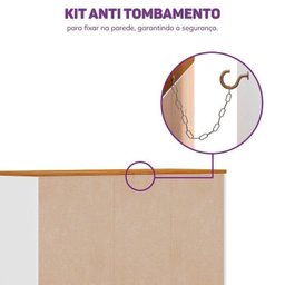 Conjunto Berço e Cômoda em Tampo Madeira Maciça Baby Tubbi Casatema - 9