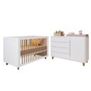 Ver imagem 2 de Conjunto Berço e Cômoda em Tampo Mdf Baby Tubbi Casatema MadeiraOriginals