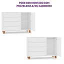 Ver imagem 5 de Conjunto Berço e Cômoda em Tampo Mdf Baby Tubbi Casatema MadeiraOriginals