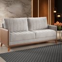 Ver imagem 1 de Sofá Living 3 Lugares 200cm Linho Seletto Bege Kaki