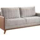 Ver imagem 2 de Sofá Living 3 Lugares 200cm Linho Seletto Bege Kaki