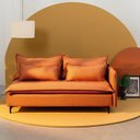 Ver imagem 1 de Sofá Modular 2 Lugares Braço Lateral com Pé Metal Sôma CabeCasa MadeiraOriginals Marrom Mocha Mousse