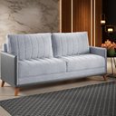 Ver imagem 2 de Sofá Living 3 Lugares 200cm Linho Seletto