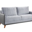 Ver imagem 3 de Sofá Living 3 Lugares 200cm Linho Seletto Cinza Inox