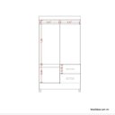 Ver imagem 6 de Guarda-Roupa Casal 6 Portas 2 Gavetas Mobi Off White/Cinamomo