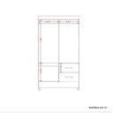 Ver imagem 6 de Guarda-Roupa Casal 6 Portas 2 Gavetas Mobi Off White/Cinamomo