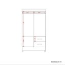 Ver imagem 6 de Guarda-roupa Solteiro 4 Portas 2 Gavetas Mobi