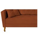 Ver imagem 7 de Recamier Azura 185cm com Almofada Lado Direito Suede Terracota - Amarena Móveis