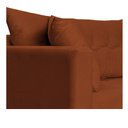 Ver imagem 5 de Recamier Azura 185cm com Almofada Lado Direito Suede Terracota - Amarena Móveis