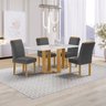 Conjunto Mesa Isadora 120cmx90cm com 4 Cadeiras Luisa Tampo Smart Plus com Vidro - 1