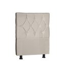 Ver imagem 3 de Kit Cabeceira Estofada Casal com Recamier Bau 140 cm para Cama Box Bege Livia Mafer