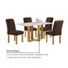 Conjunto Mesa Isadora 120cmx90cm com 4 Cadeiras Carolina Tampo Smart Plus com Vidro - 8