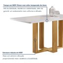 Ver imagem 2 de Conjunto Mesa Isadora 120cmx90cm com 4 Cadeiras Carolina Tampo Smart Plus com Vidro