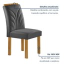 Ver imagem 5 de Conjunto Mesa Isadora 120cmx90cm com 4 Cadeiras Carolina Tampo Smart Plus com Vidro