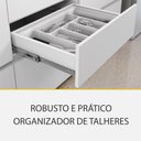 Ver imagem 3 de Cozinha Modulada 6 Peças 7 Portas 7 Gavetas com Nichos Ripado Rainha 100% MDF - Nesher