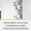 Ver imagem 2 de Cozinha Modulada 6 Peças 7 Portas 7 Gavetas com Nichos Ripado Rainha 100% MDF - Nesher