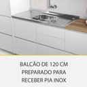 Ver imagem 5 de Cozinha Modulada 6 Peças 7 Portas 7 Gavetas Ripado Nichos Forno e Micro Ondas Rainha 100 Mdf