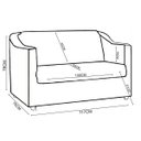 Ver imagem 5 de Namoradeira Decorativa para Sala Recepção Manicure Consultório Escritório Mila Suede