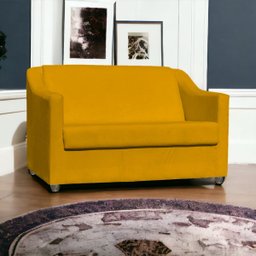 Namoradeira Decorativa para Sala Recepção Manicure Consultório Escritório Mila Suede - 2