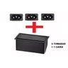 Caixa Tomada Embutir Mesa com 3 Tomadas Eletrificadas Full - 5