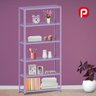 Estante Montável de Aço com 06 Prateleiras com Reforço Pandin 1,75 X 0,40 M Lilás - 2