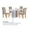 Conjunto Mesa Celeste 120cmx90cm com 4 Cadeiras Celeste Tampo Smart Plus com Vidro - 8